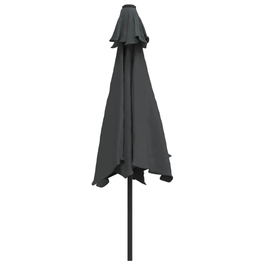 vidaXL vidaXL Garden Parasol with Metal Pole 300 cm Anthracite - Parasol