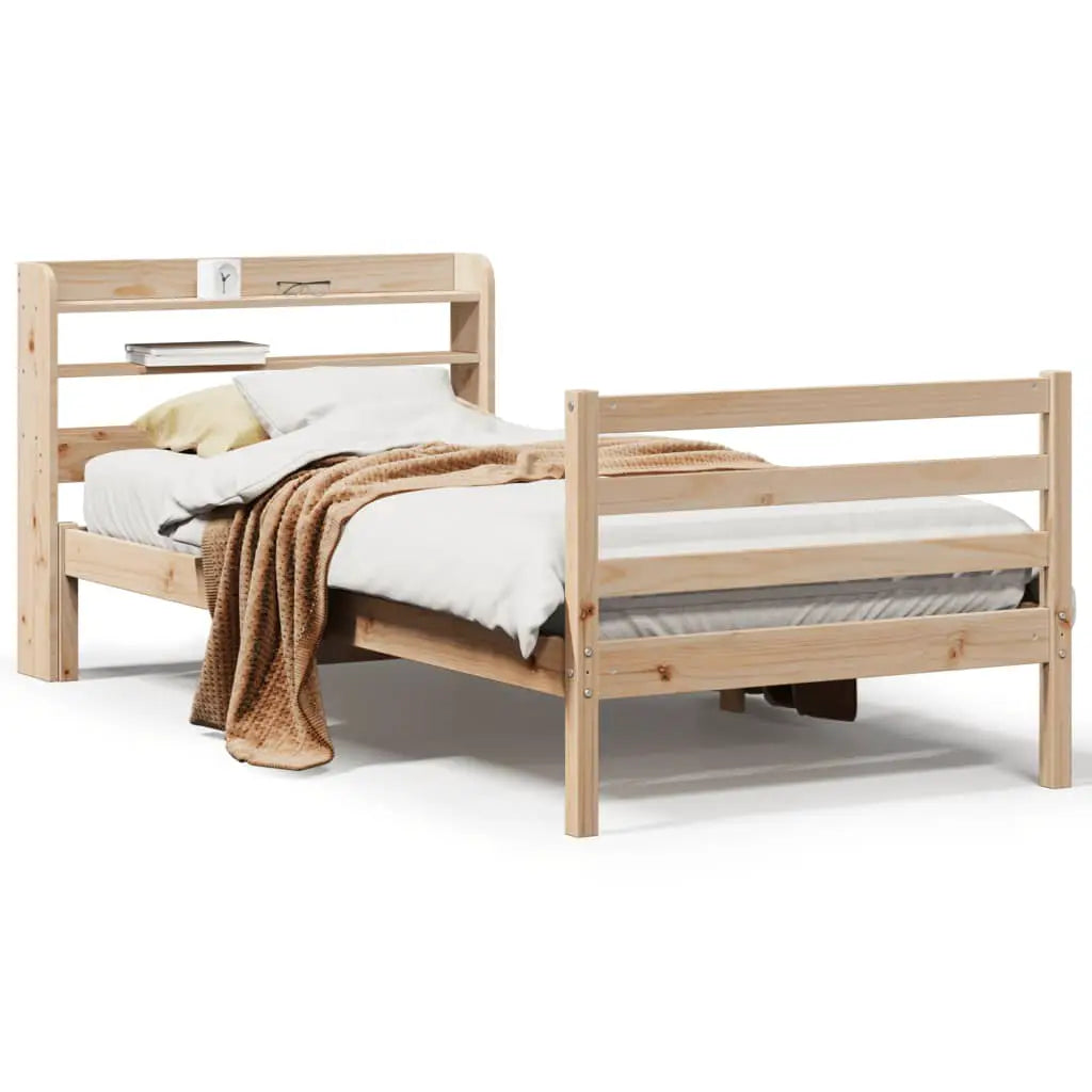 vidaXL Bed Frame with Headboard without Mattress 100x200 cm - from vidaXL