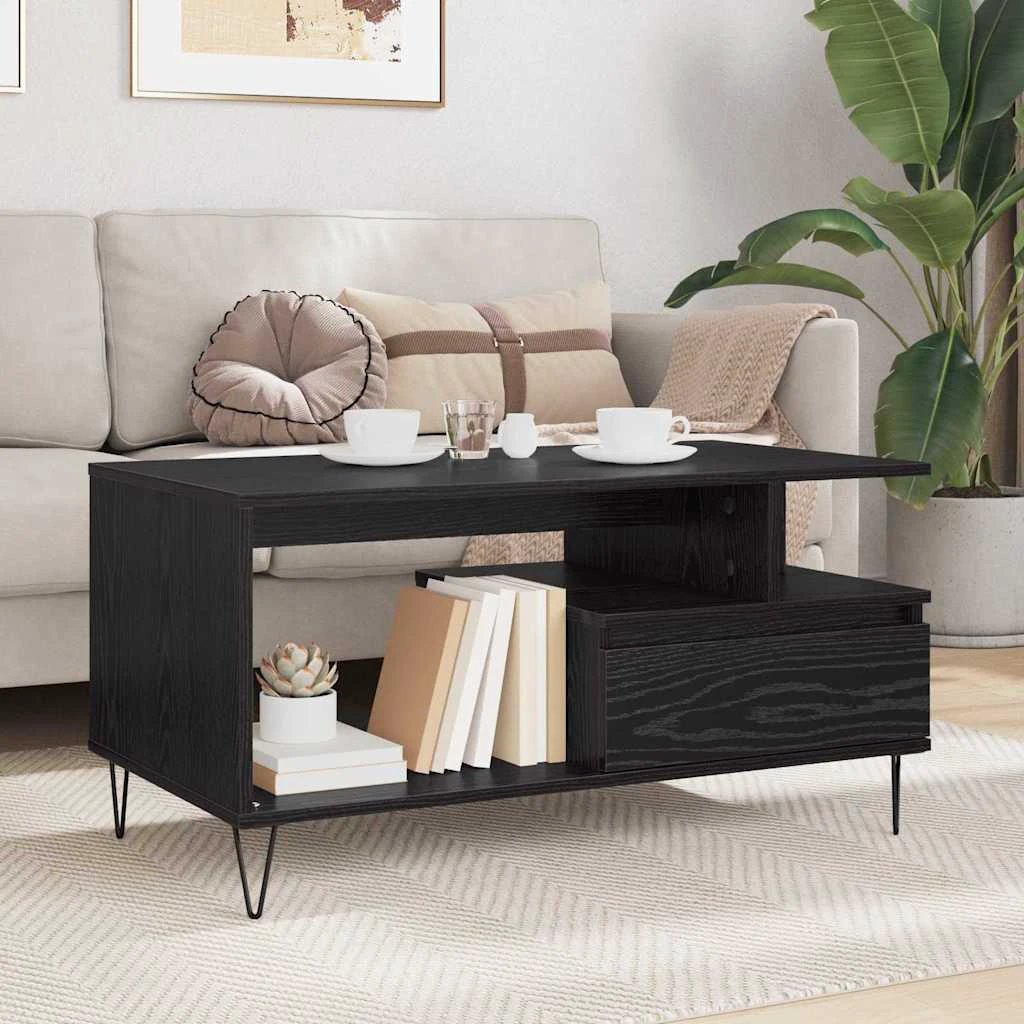 vidaXL VidaXL Coffee Table 90x49x45 Oak Engineered Wood - Coffee Table
