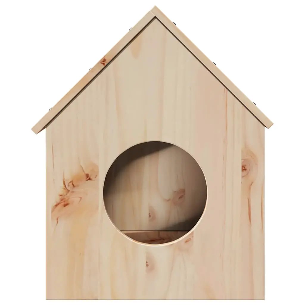 vidaXL vidaXL Cat House 41x50x50 cm Solid Wood Pine - Cat House