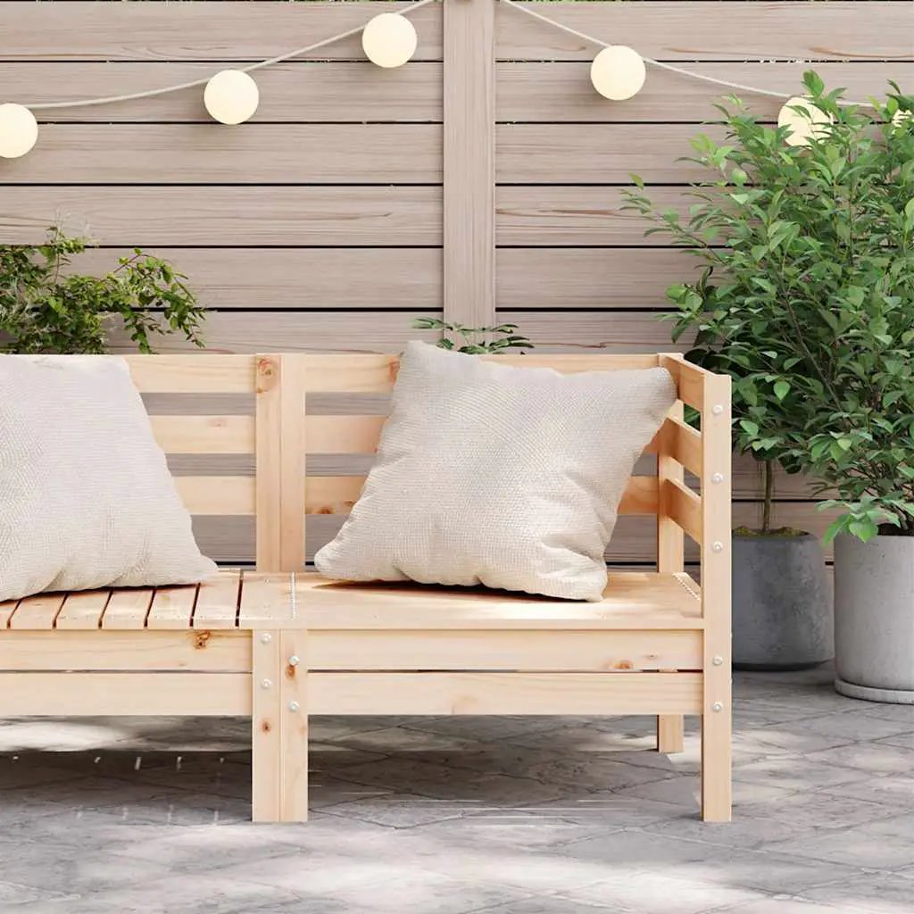 vidaXL vidaXL Garden Sofa | Natural Pine | Solid Pine Wood | Modular | Garden Sofa - Garden Sofa Sets