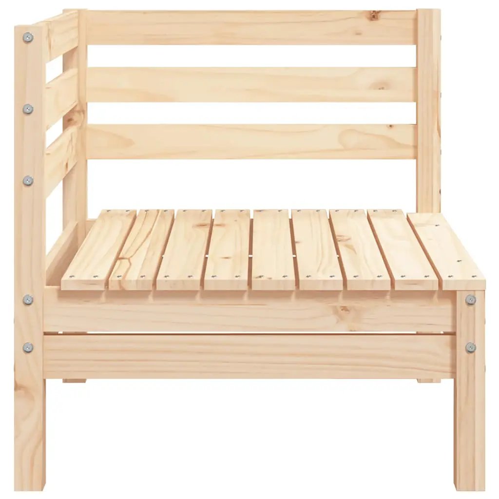 vidaXL vidaXL Garden Sofa | Natural Pine | Solid Pine Wood | Modular | Garden Sofa - Garden Sofa Sets