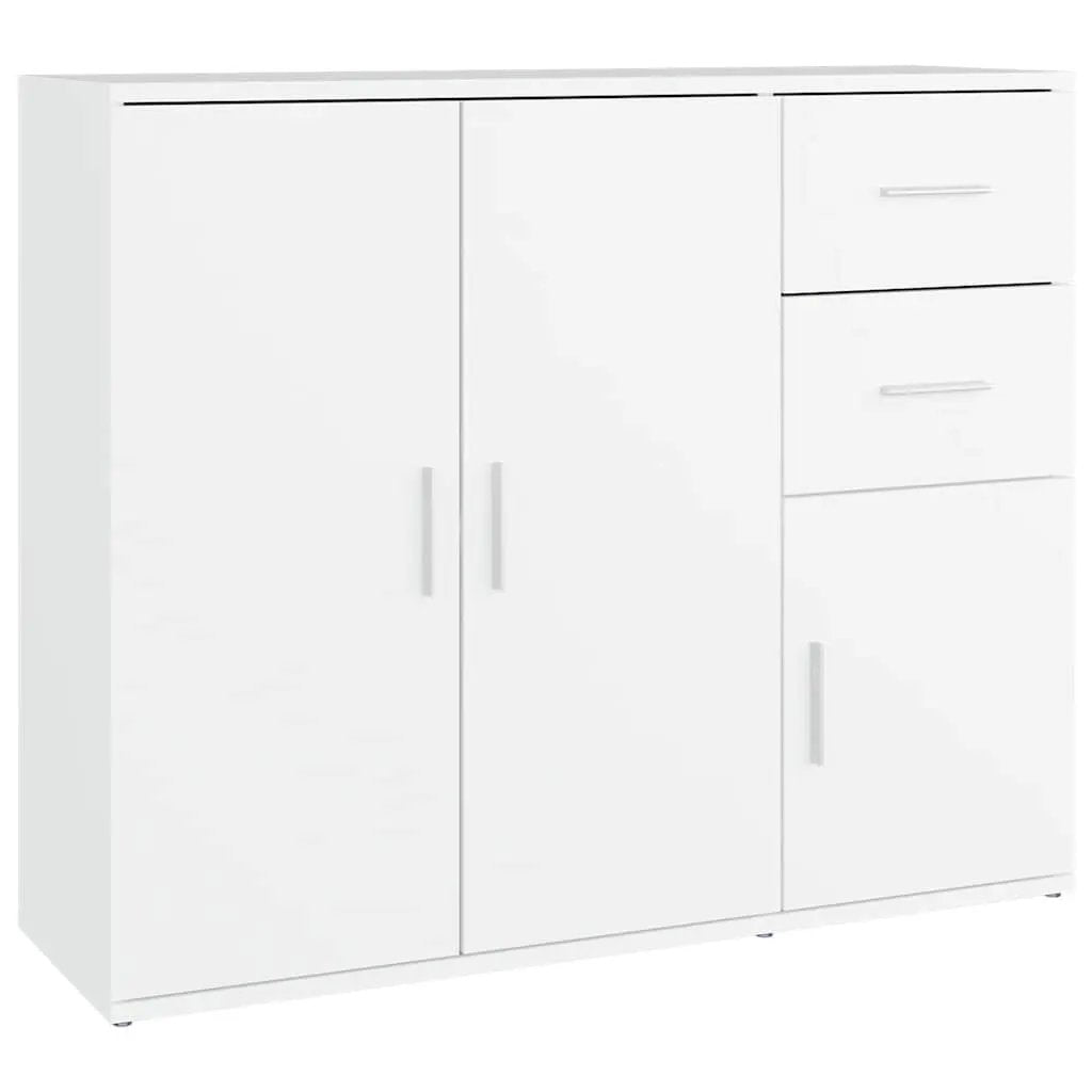 vidaXL vidaXL Sideboard White 91x29.5x75 cm Engineered Wood - Sideboard