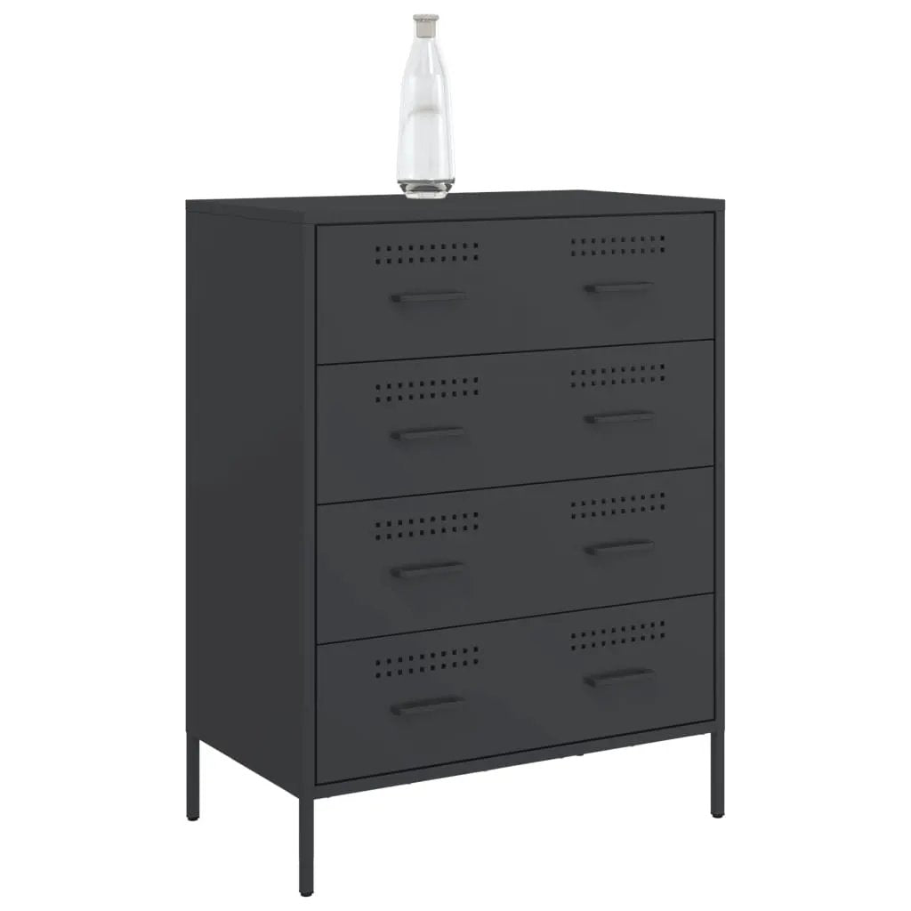vidaXL vidaXL Sideboard Black 68x39x89 cm Steel - Sideboard