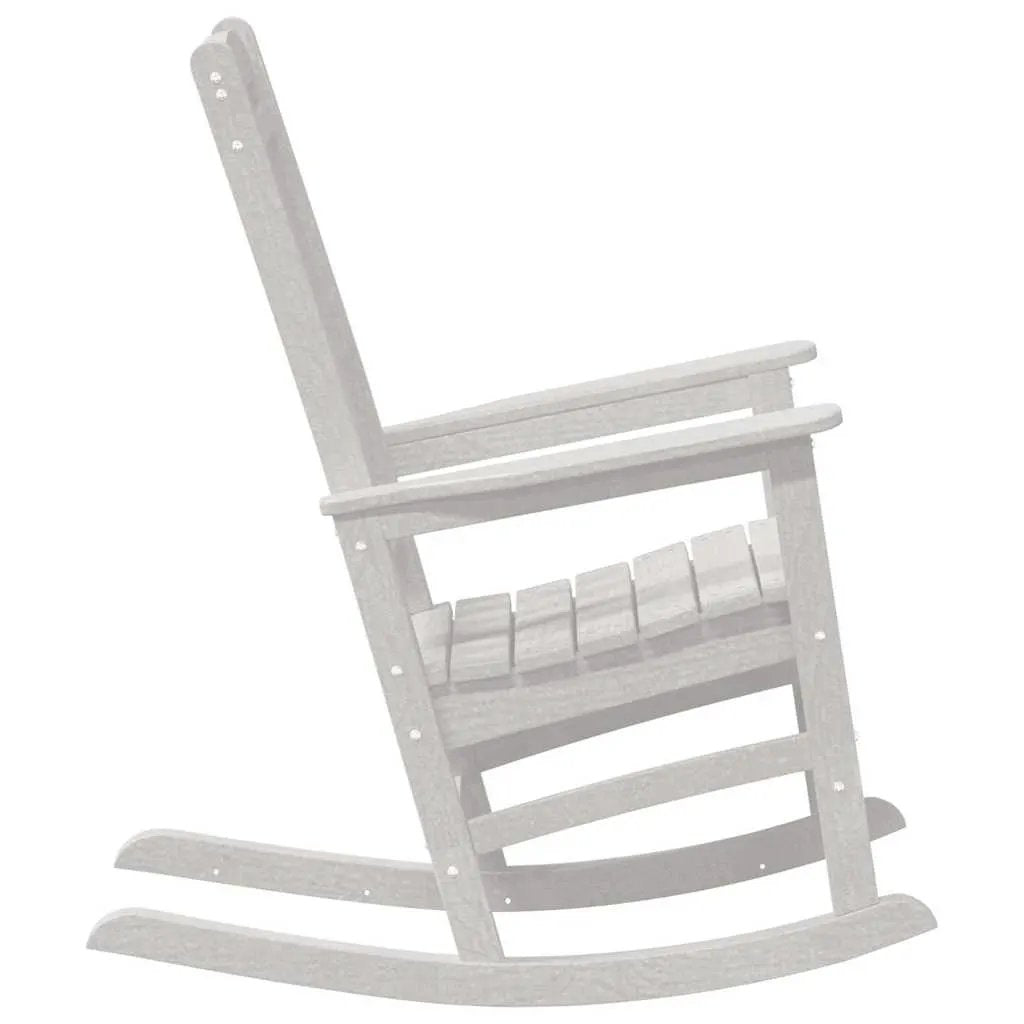 vidaXL vidaXL Garden Rocking Chair White 92 x 70 x 108cm HDPE - Garden Chairs