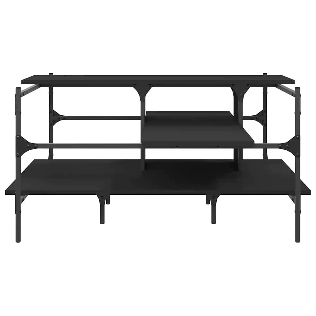 vidaXL Coffee Table 100x100x48.5 cm Engineered Wood With Storage Shelf Ideal For Modern Living Rooms by vidaXL