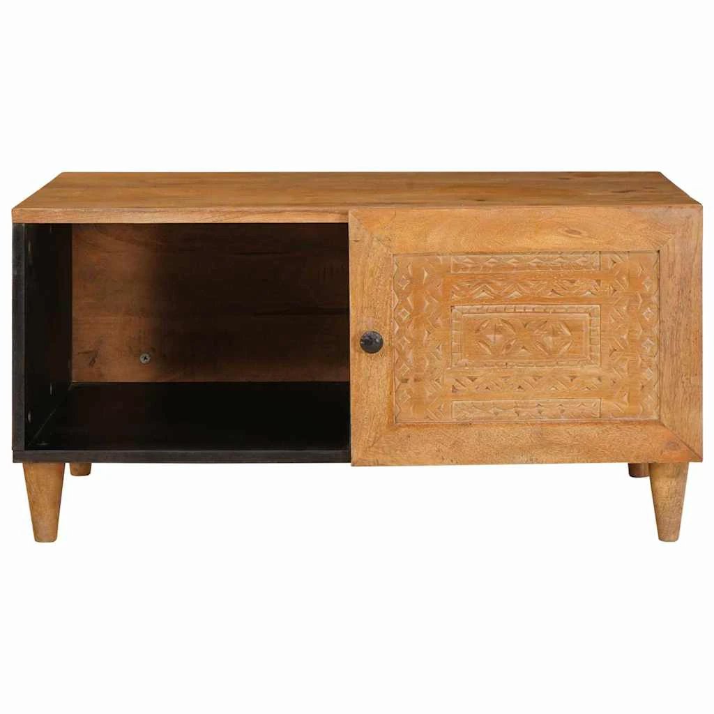 VidaXL Coffee Table 80x50x40 CM Solid Acacia Wood Contemporary Minimalist Living Room Centerpiece by vidaXL