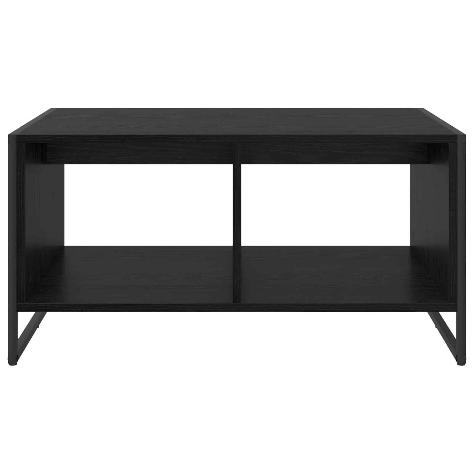 vidaXL VidaXL Coffee Table 80x50x40 cm Engineered Wood Industrial Design with Black Oak Finish for Living Room Centerpiece - Coffee Table