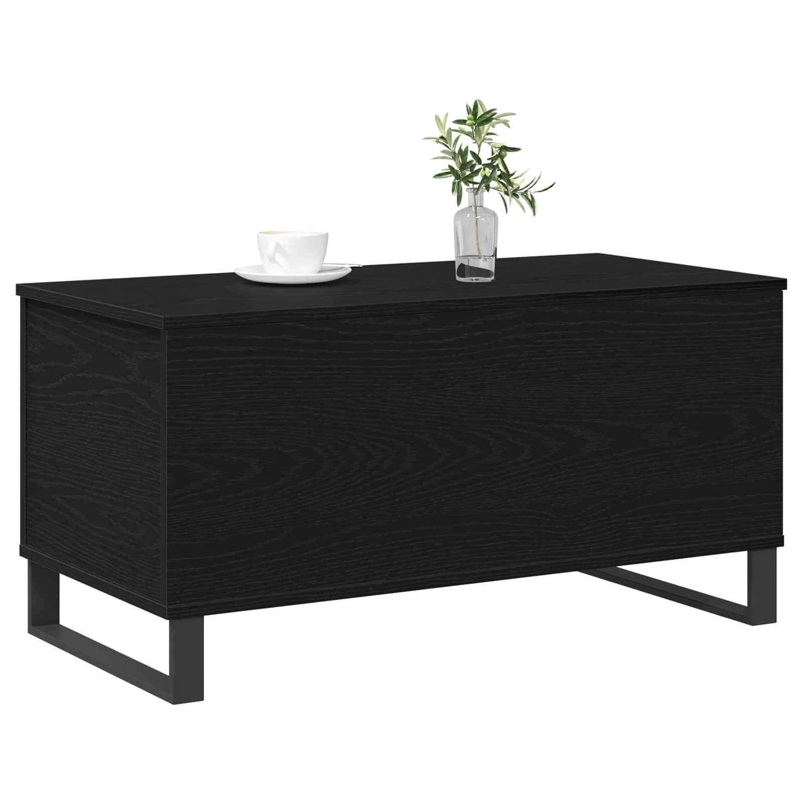 VidaXL Coffee Table 90x44.5x45 Black Oak Living by vidaXL