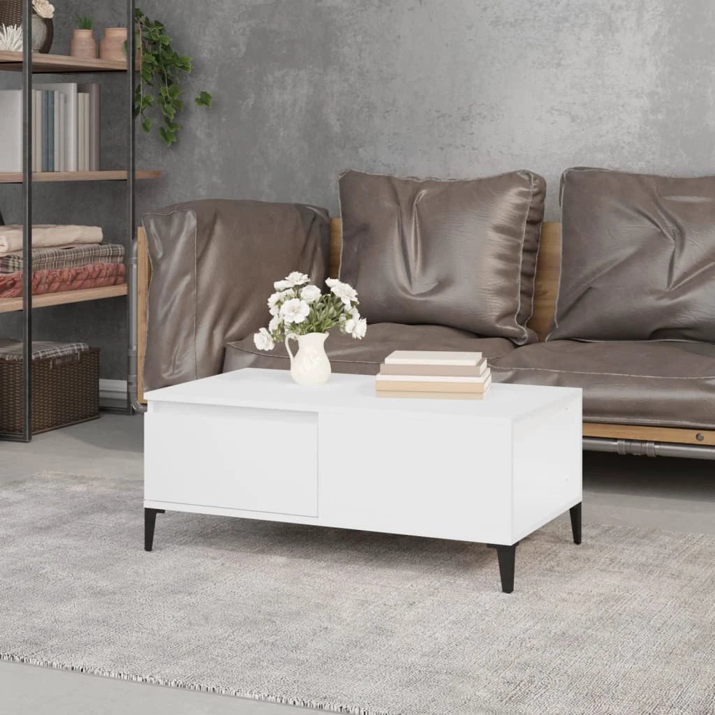 vidaXL VidaXL Coffee Table 90x50x36.5 Cm Engineered Wood With Ample Storage Space Living Room - Coffee Table