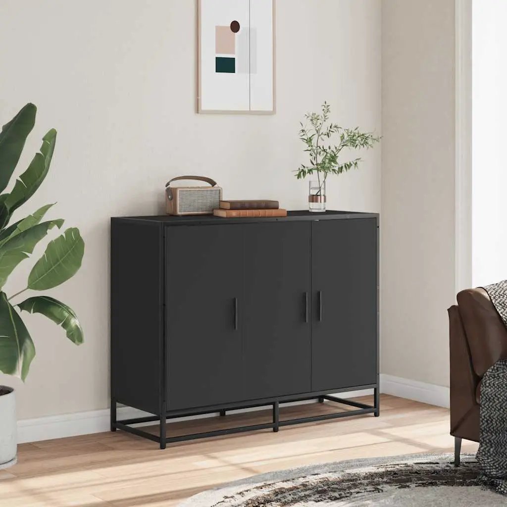 vidaXL vidaXL Sideboard Black 94x35x76 cm Engineered Wood - Sideboard