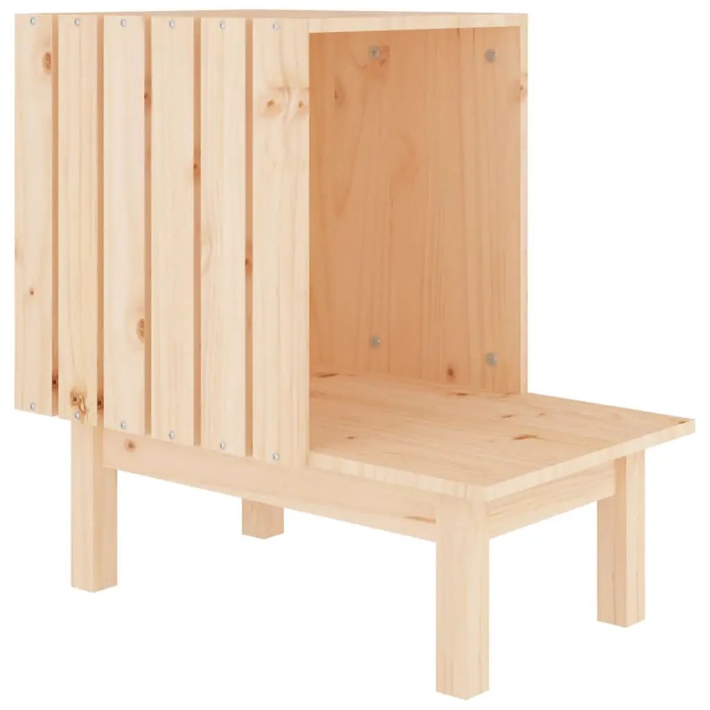 vidaXL vidaXL Cat House 60x36x60 cm Solid Wood Pine - Cat House