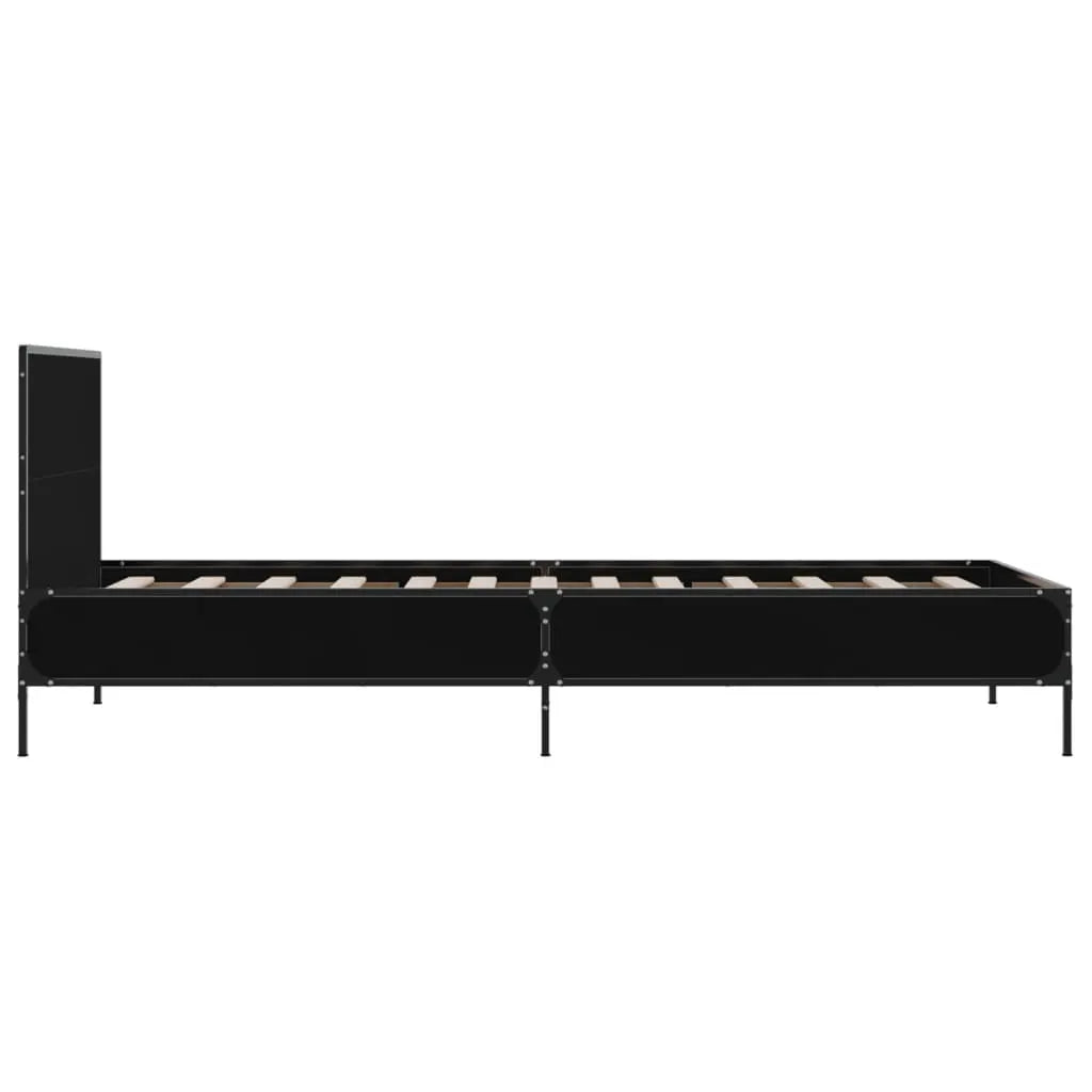 vidaXL Bed Frame without Mattress Black 90x200 cm - from vidaXL