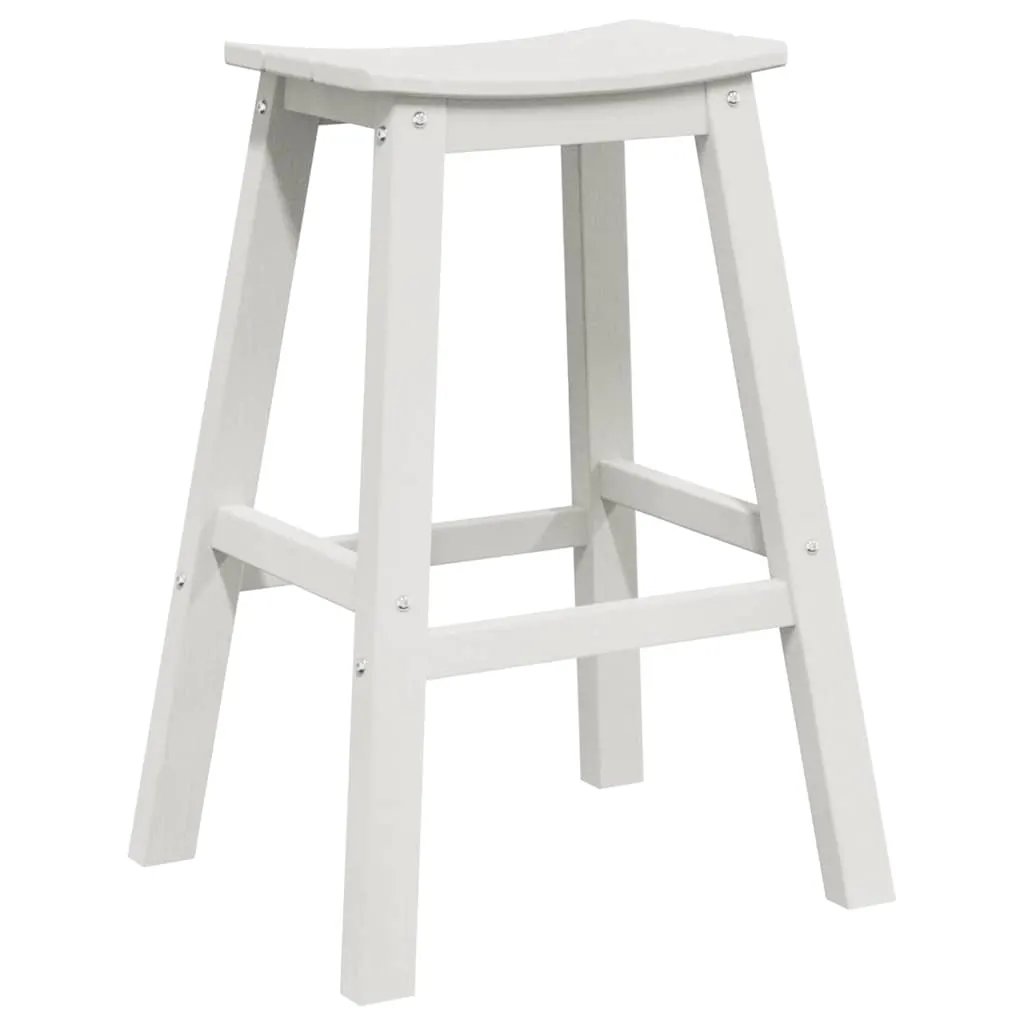 vidaXL vidaXL Bar Stool 2 pcs White 52 x 43 x 73.5 cm HDPE - Bar Stool