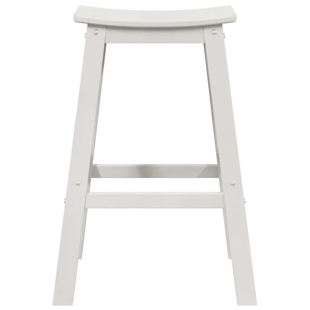 vidaXL vidaXL Bar Stool 2 pcs White 52 x 43 x 73.5 cm HDPE - Bar Stool