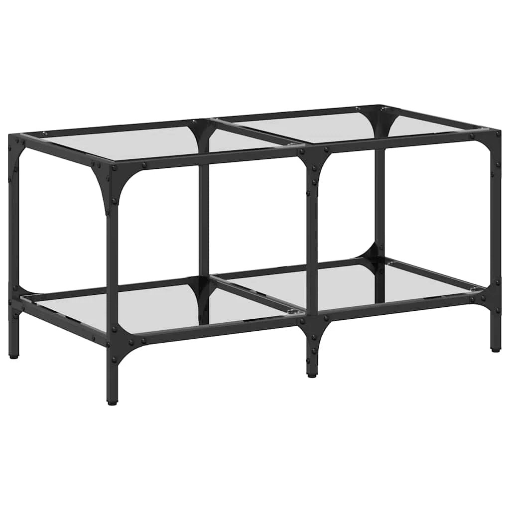 VidaXL Coffee Table 78.5x40x40 Glass Top Living by vidaXL