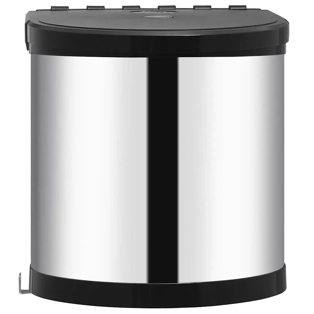 vidaXL Kitchen Built-in Dust Bin Stainless Steel 8 L - from vidaXL