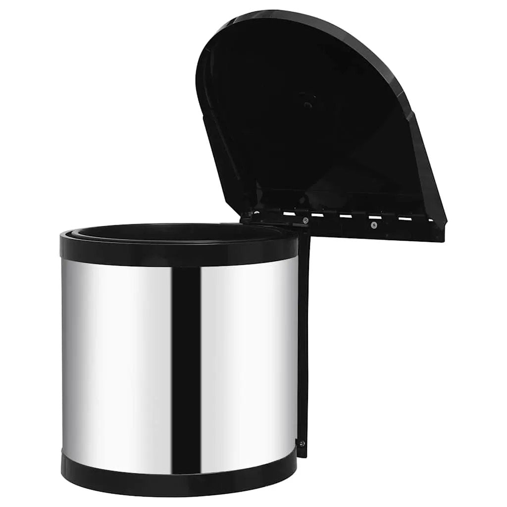 vidaXL Kitchen Built-in Dust Bin Stainless Steel 8 L - from vidaXL