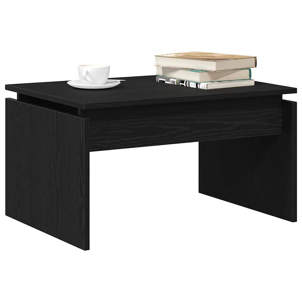 vidaXL VidaXL Coffee Table 68x50x38cm Black Oak Living - Coffee Table