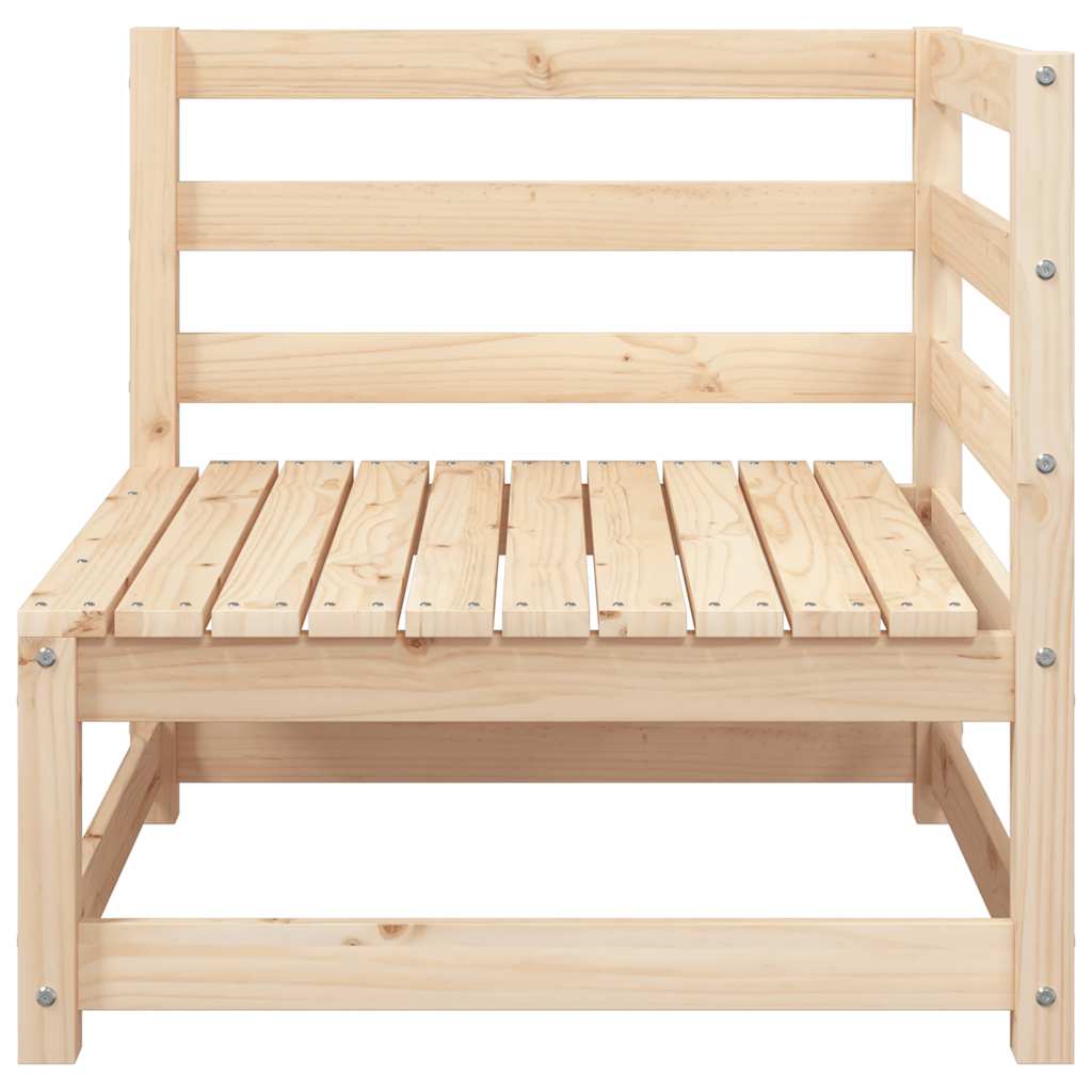 vidaXL vidaXL Garden Sofa | Pine Wood Colour | Solid Pine Wood | 70x70 | Modular - Garden Sofa Sets