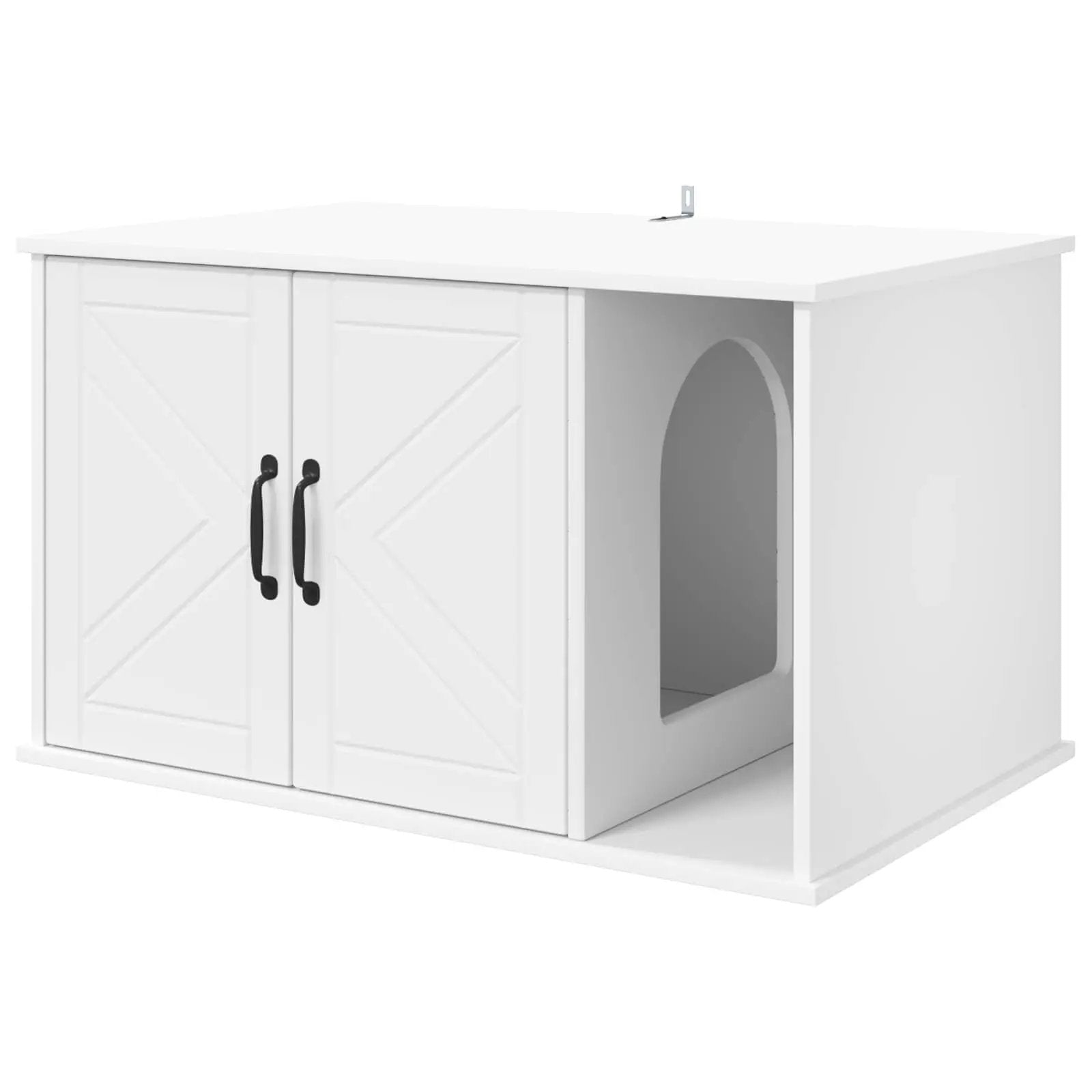 vidaXL vidaXL Cat House White 85 x 55 x 50 cm Engineered Wood - Cat House