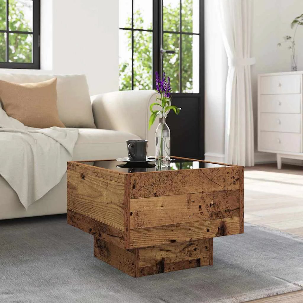 VidaXL Coffee Table 40x40x30cm Rustic Living Room by vidaXL