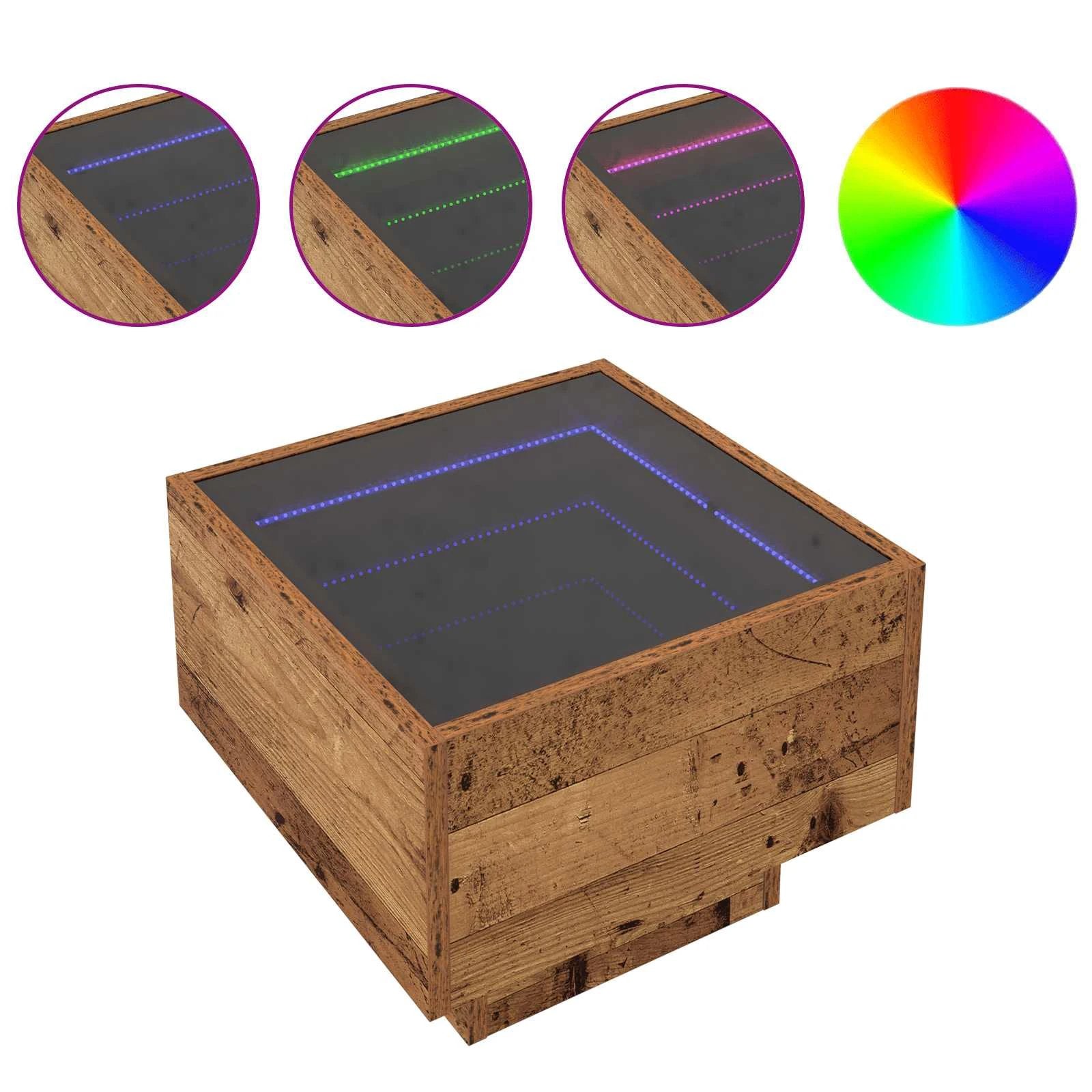 VidaXL Coffee Table 40x40x30cm Rustic Living Room by vidaXL