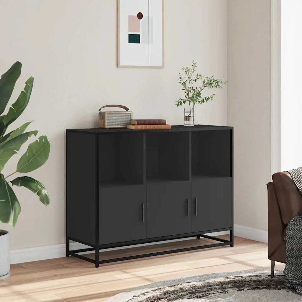 vidaXL vidaXL Sideboard Black 100x35x76 cm Engineered Wood - Sideboard