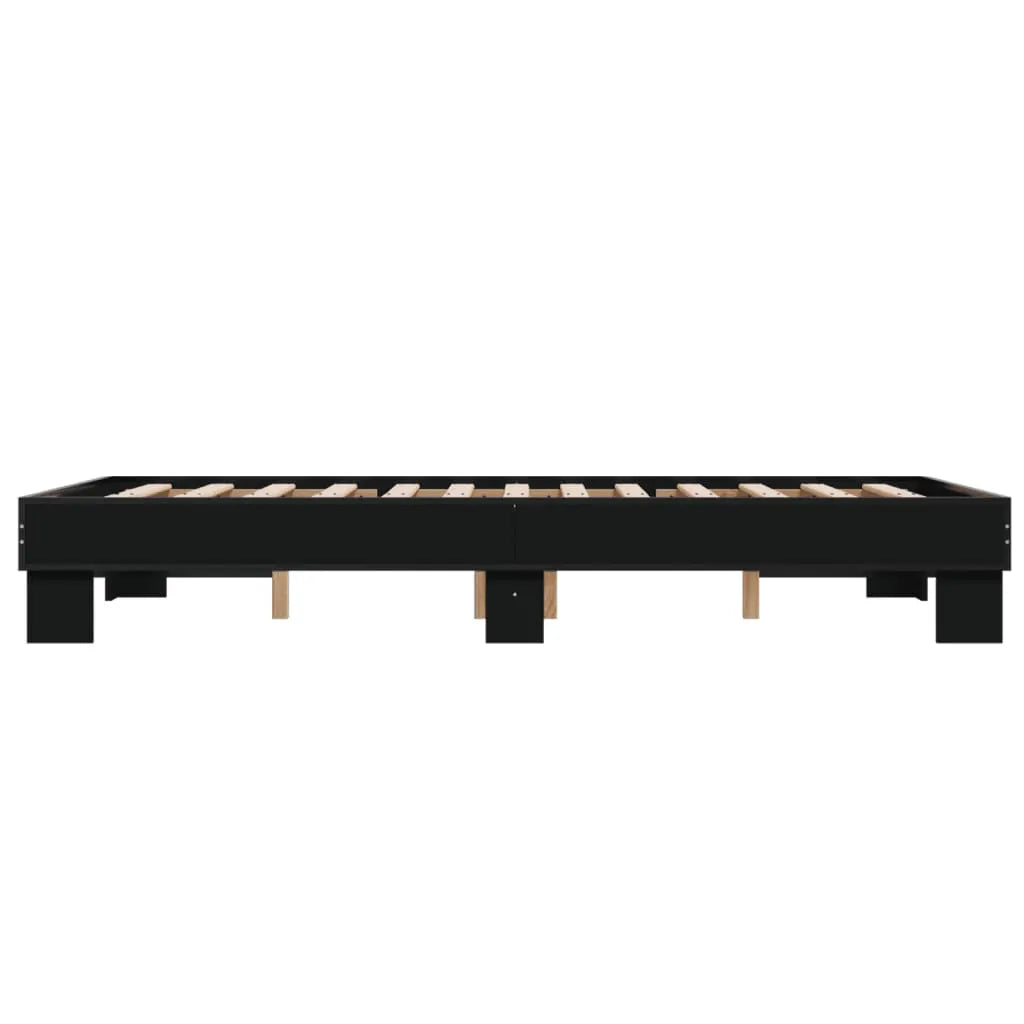 vidaXL Bed Frame without Mattress Black 140x200 cm - from vidaXL