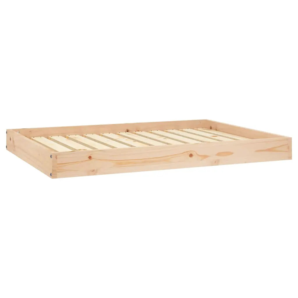 vidaXL Dog Bed | Natural Wood | Solid Pine Wood | 101.5x74x9 cm | Minimalistic - from vidaXL