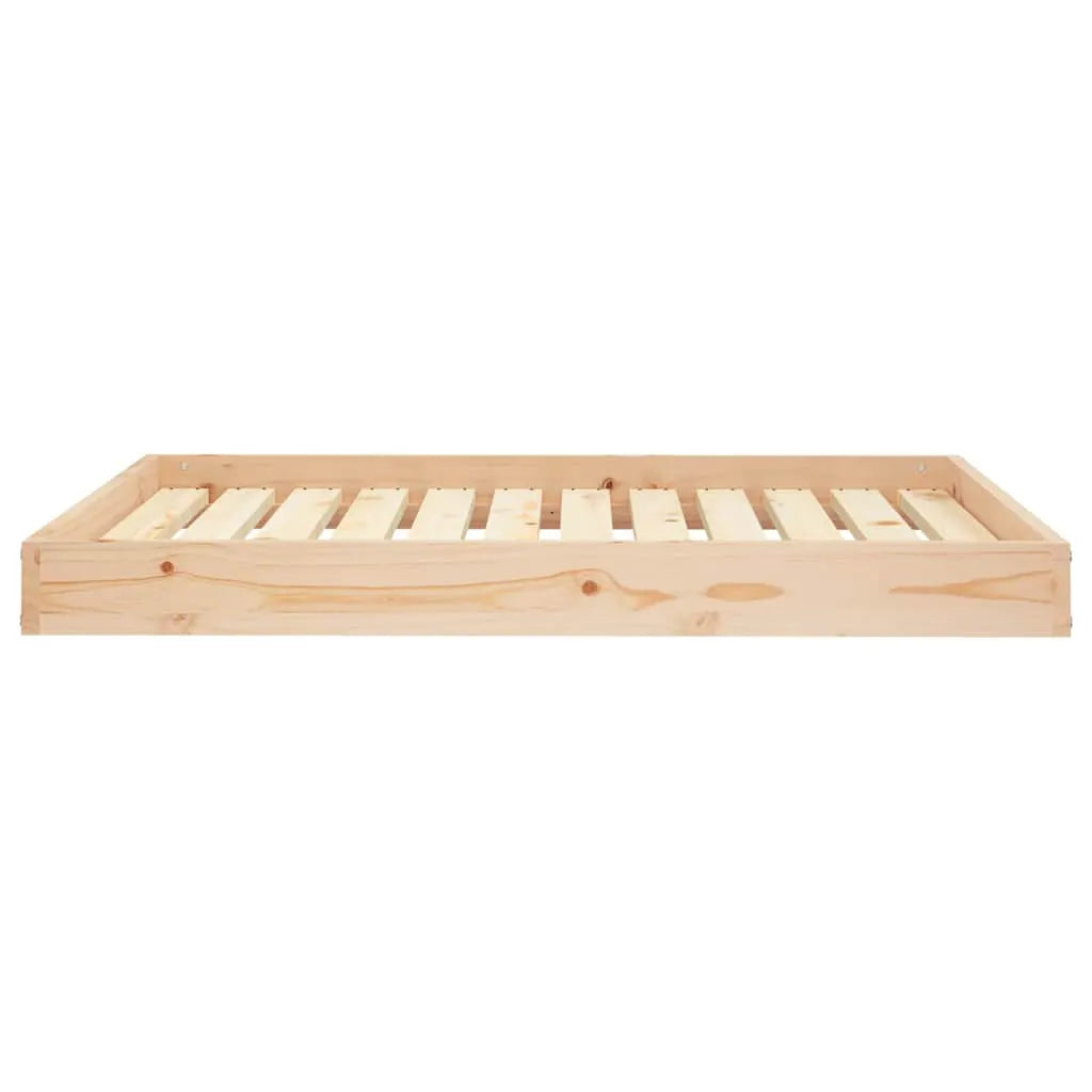 vidaXL Dog Bed | Natural Wood | Solid Pine Wood | 101.5x74x9 cm | Minimalistic - from vidaXL