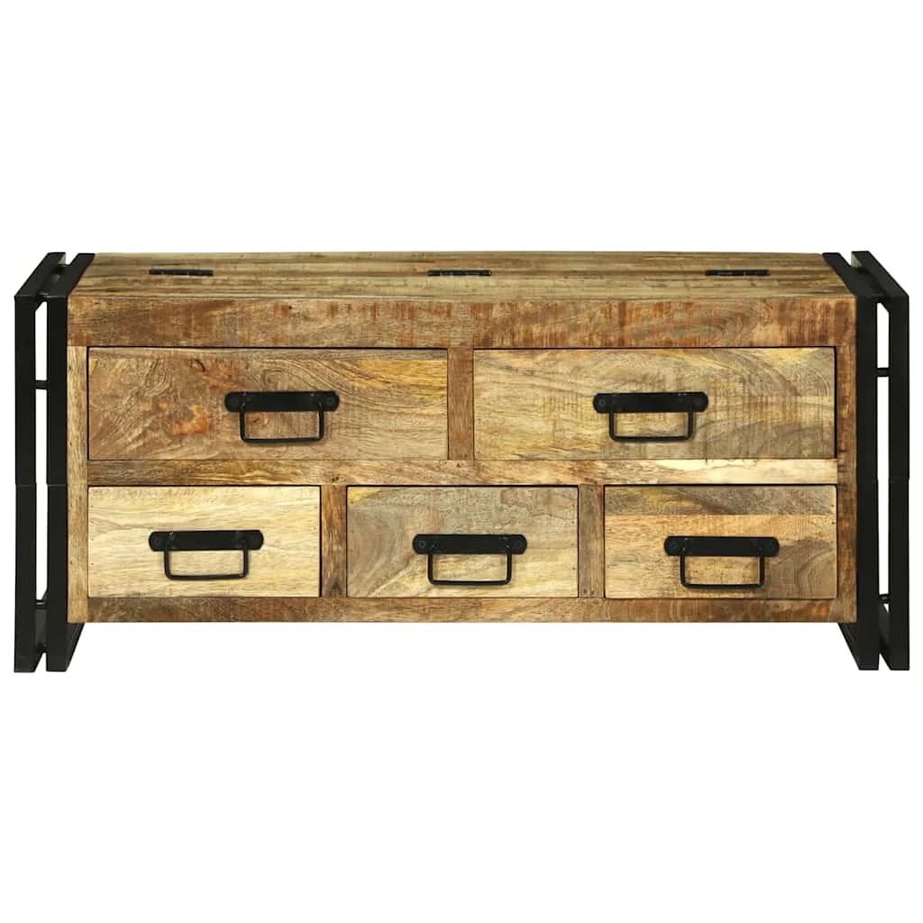 VidaXL Coffee Table 90x50x38 cm Solid Mango Wood With Drawer Ideal For Living Room by vidaXL