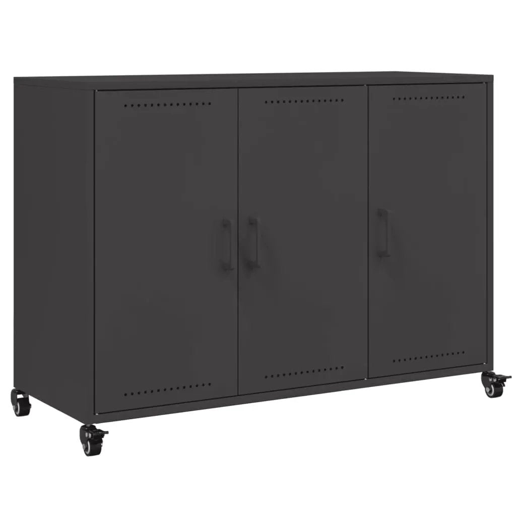 vidaXL vidaXL Sideboard Black 100.5x39x72 cm Steel - Sideboard