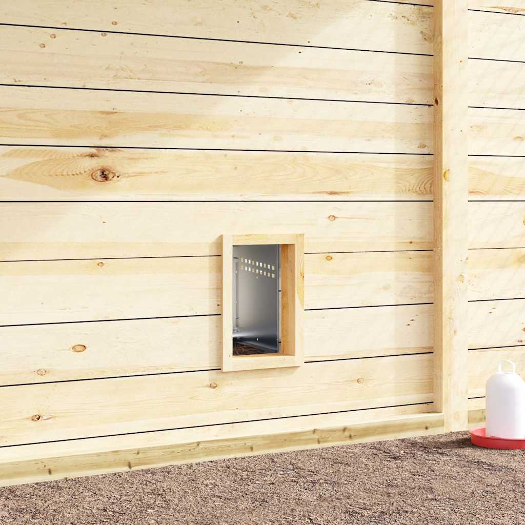 vidaXL vidaXL Chicken Nesting Box 1 Compartment with Legs Galvanised Steel - Chicken Coop