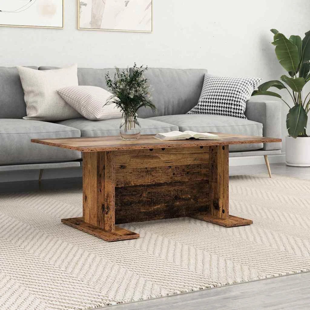 VidaXL Coffee Table 103.5x60x40 Cm Rustic Engineered Wood For Living Room Decor Accent by vidaXL