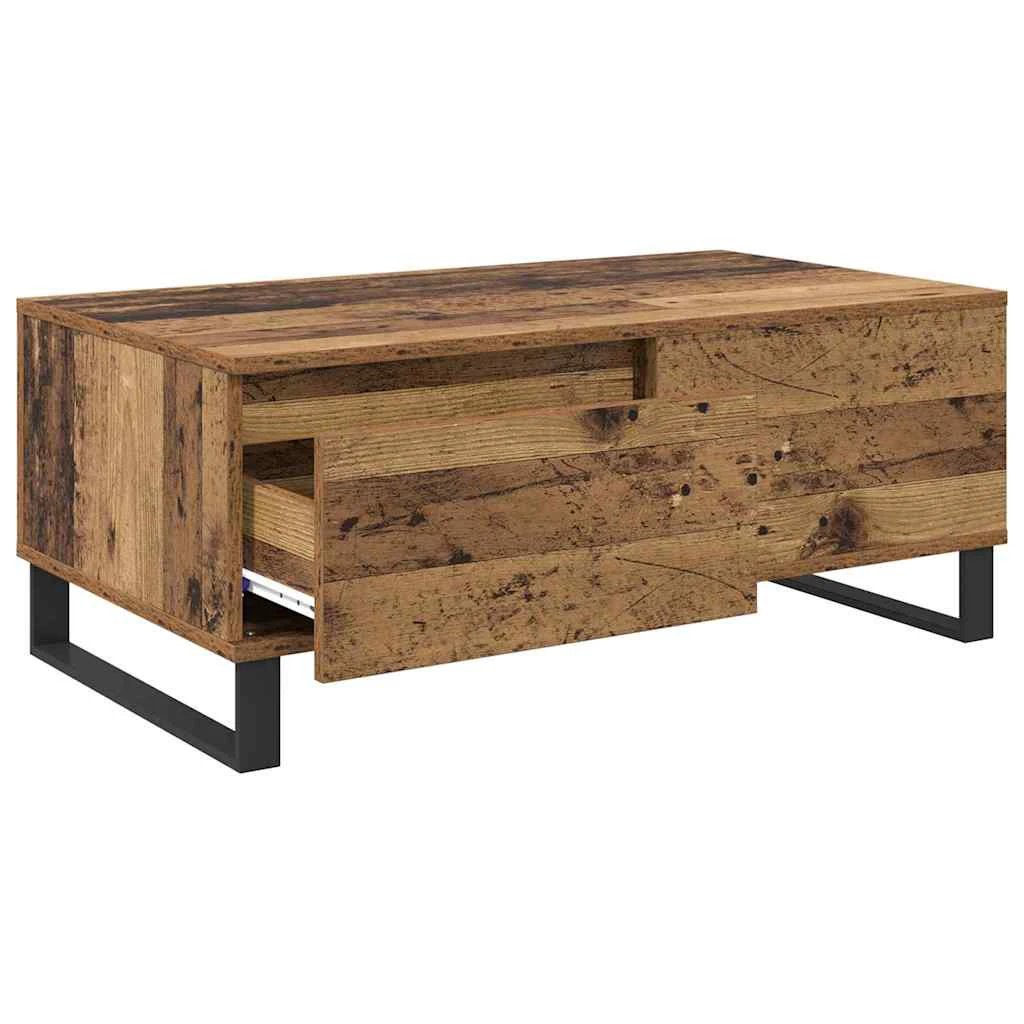 VidaXL Coffee Table 90x50x36.5cm Old Wood Home by vidaXL