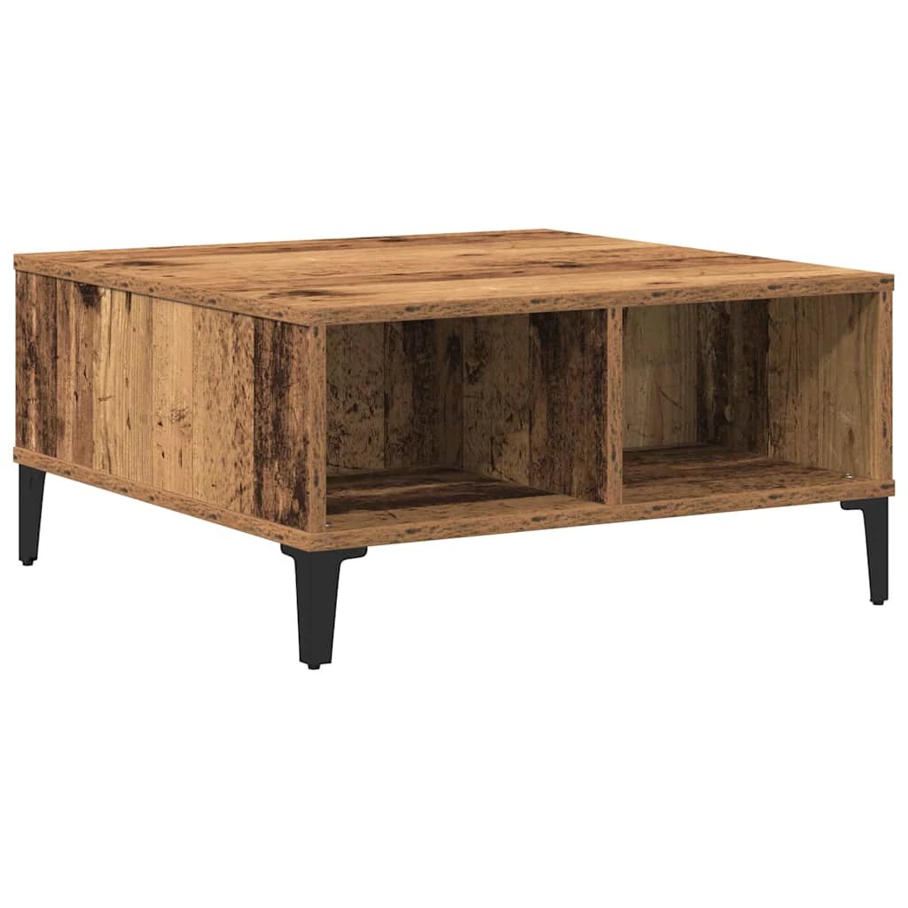 VidaXL Coffee Table 60 x 60 x 30 cm Old Wood Finish for Modern Living Rooms and Cozy Homes by vidaXL