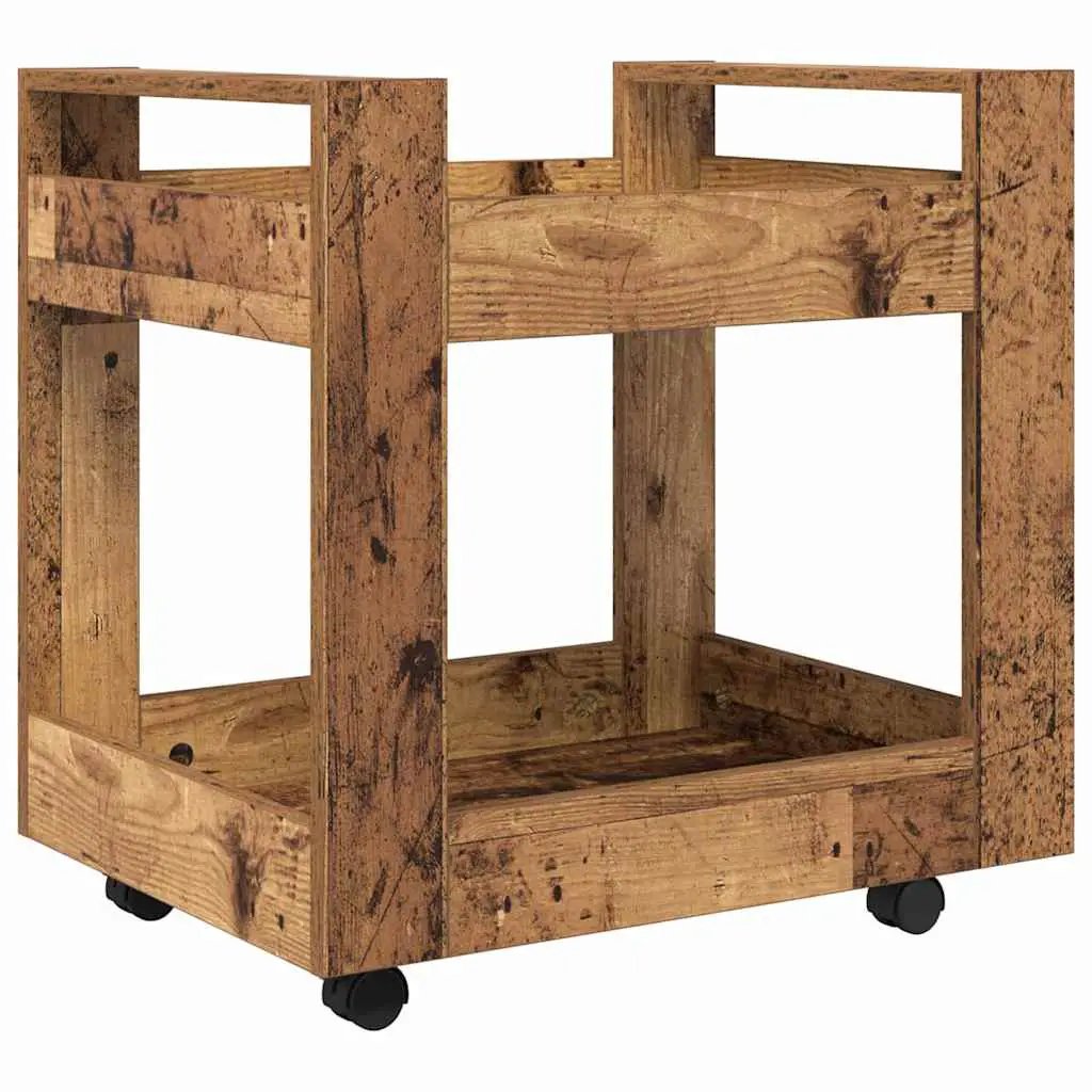 vidaXL Desk Trolley Old Wood 60 x 45 x 60 cm Engineered Wood - from vidaXL