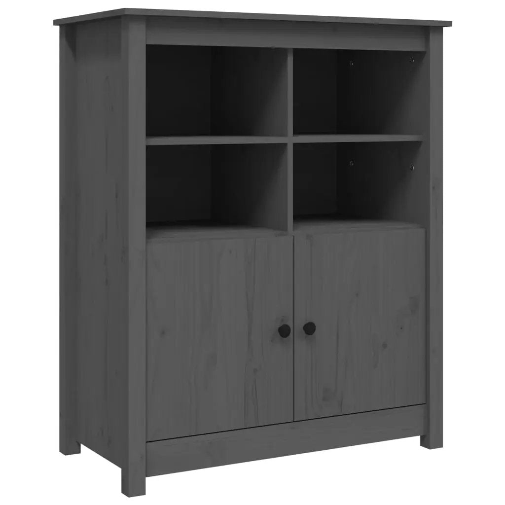 vidaXL vidaXL Sideboard Grey 83x41.5x100 cm Solid Wood Pine - Sideboard