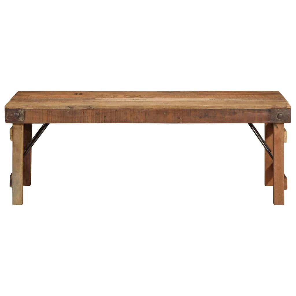 VidaXL Coffee Table 110 x 55 x 40 cm Solid Reclaimed Wood Rustic Handcrafted Living Room Decor by vidaXL