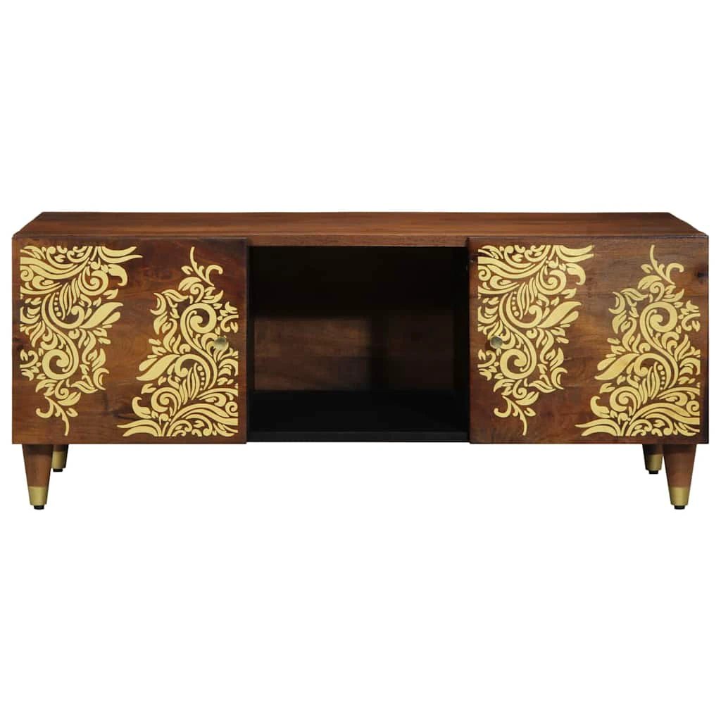 vidaXL VidaXL Coffee Table 100x54x40 Mango Gold Pattern - Coffee Table