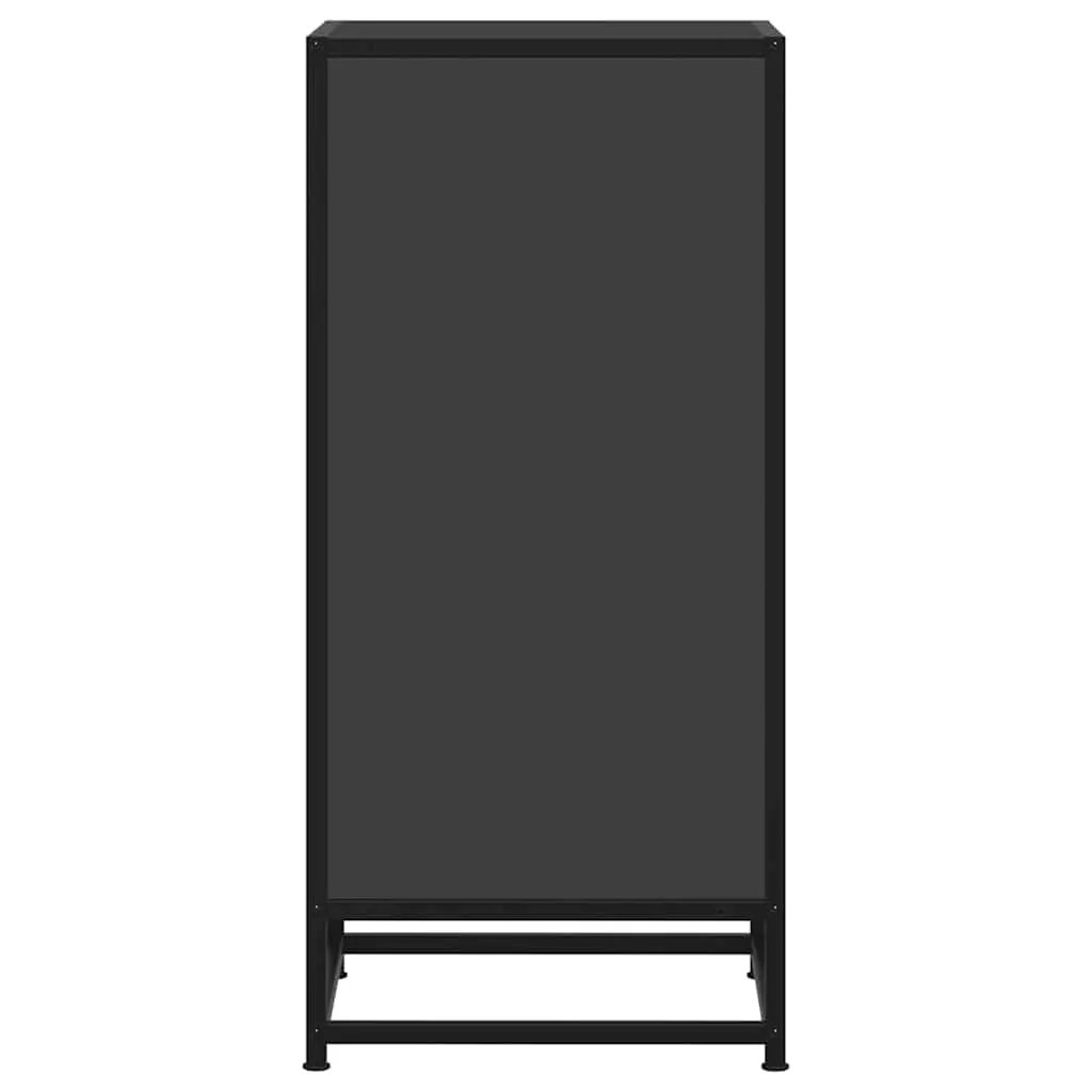 vidaXL vidaXL Sideboard Black 35.5x35x76 cm Engineered Wood and Metal - Sideboard