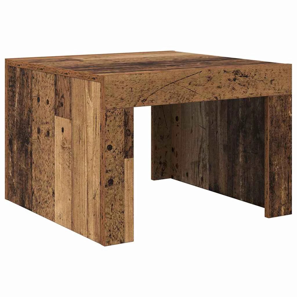 VidaXL Coffee Table 50x50x35 cm Engineered Wood Rustic Living Room Centerpiece For Modern Homes by vidaXL