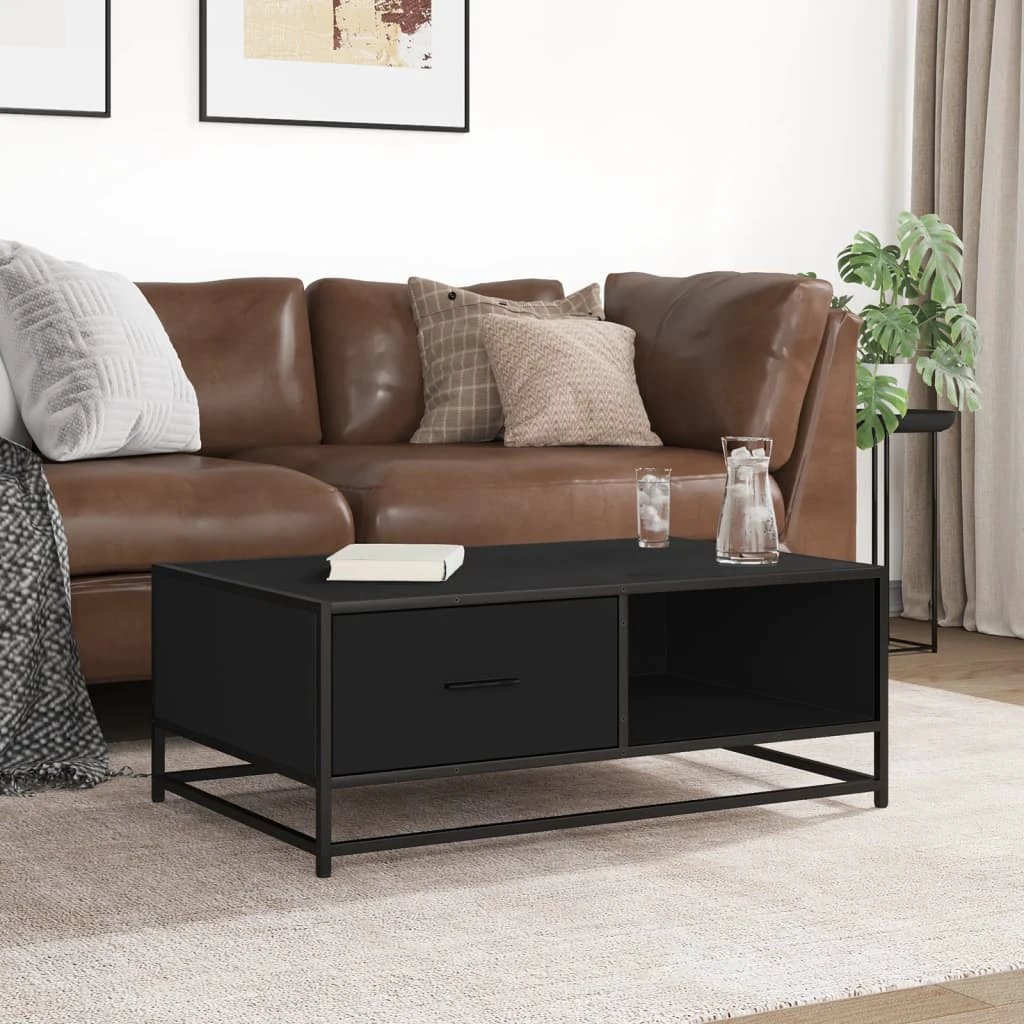 VidaXL Coffee Table 90x57x35cm Wood Metal Home by vidaXL