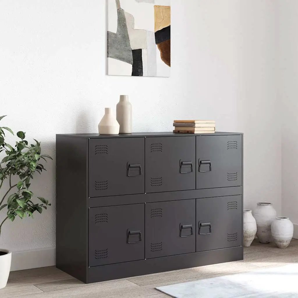 vidaXL vidaXL Sideboard Black 99x39x73 cm Steel - Sideboard