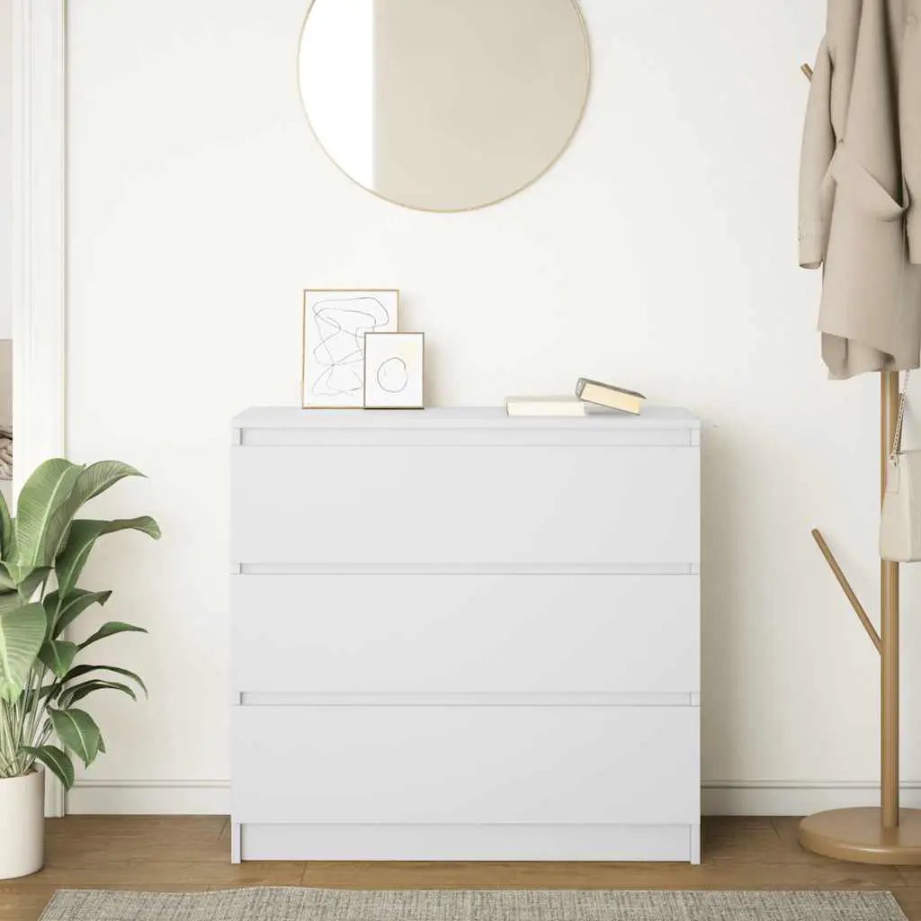 vidaXL vidaXL Sideboard White 80x35x76 cm Engineered Wood - Sideboard