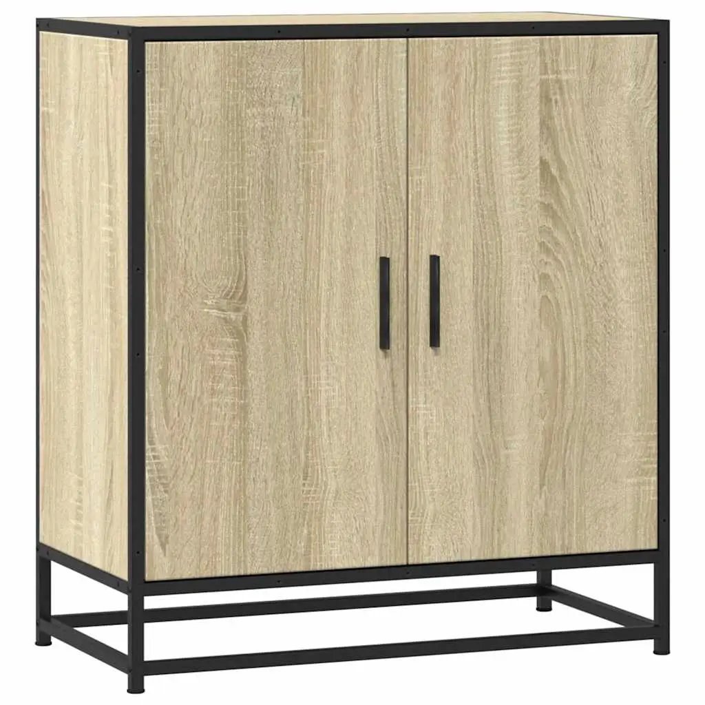 vidaXL vidaXL Sideboard Sonoma Oak 68x35x76 cm Engineered Wood and Metal - Sideboard