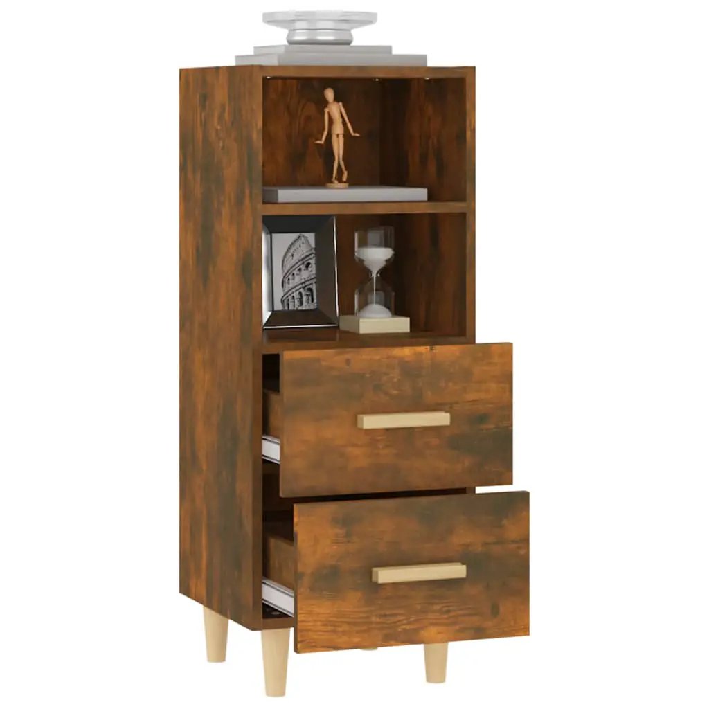 vidaXL vidaXL Sideboard Smoked Oak 34.5x34x90 cm Engineered Wood - Sideboard