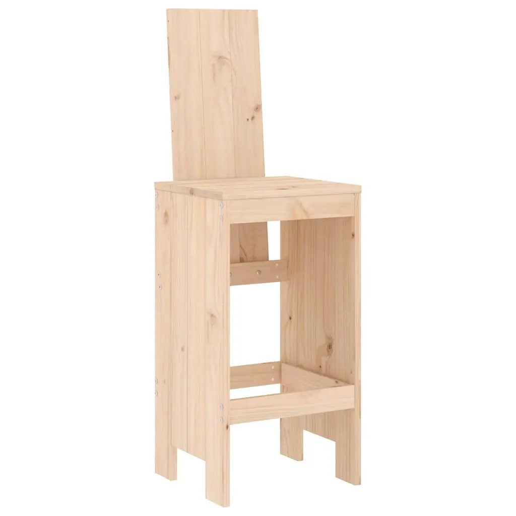 vidaXL vidaXL Bar Stools 2 pcs 40x42x120 cm Solid Wood Pine - Bar Stool