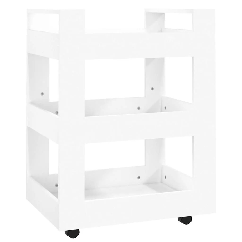 vidaXL Kitchen Trolley White 60x45x80 cm Engineered Wood - from vidaXL